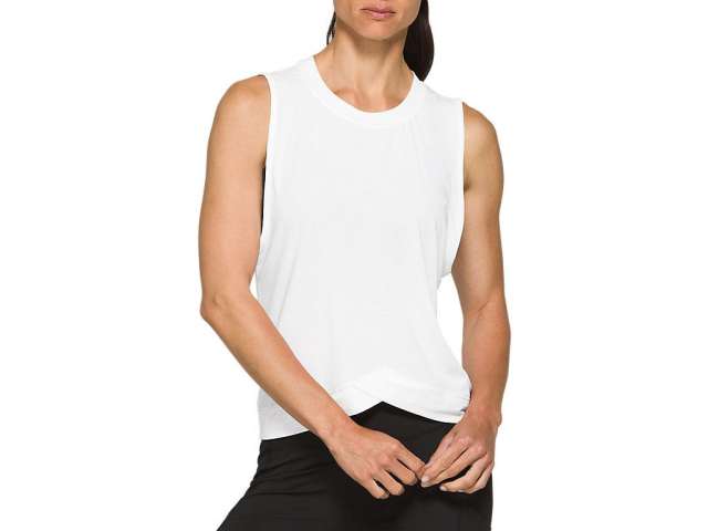Asics Front Fold Tank ασπρα | bPTfrLSZm