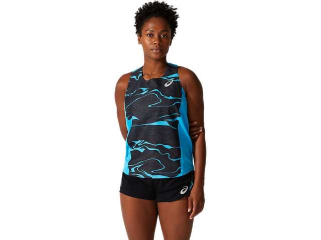 Asics Light Mesh Singlet Digital Aqua | 2FzBZTtHC