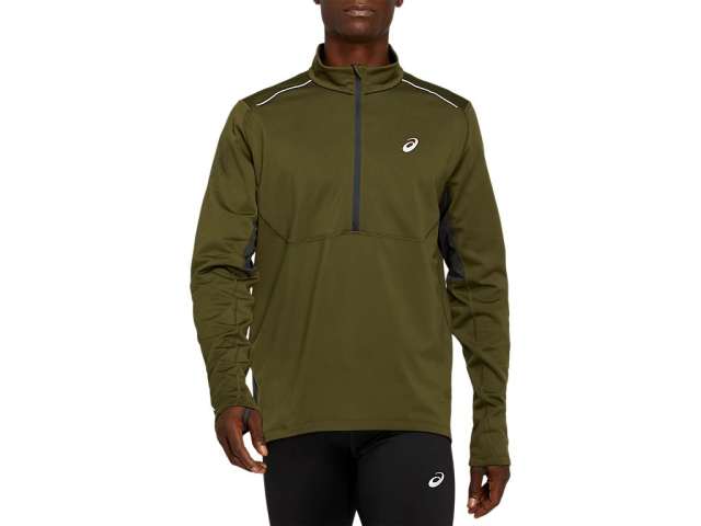 Asics Lite-show Χειμερινά 1/2 Zip γκρι | 4MnmX7Mjx