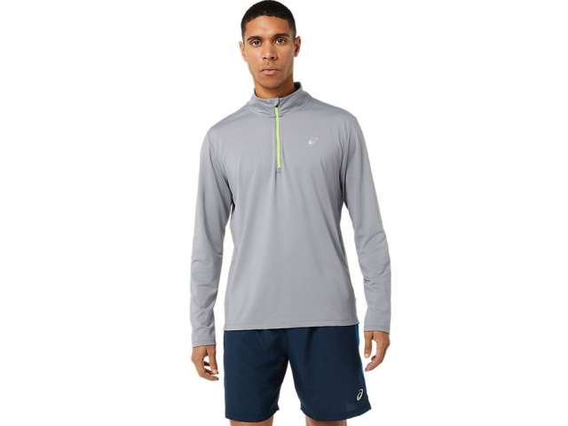 Asics Ready-set Half Zip Sheet Rock/Lake Drive | gNDDQJv2R